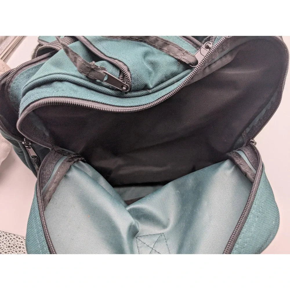 Team Kool Green Racing Duffel Bag Teal Embroidered Logo Travel Gym Bag